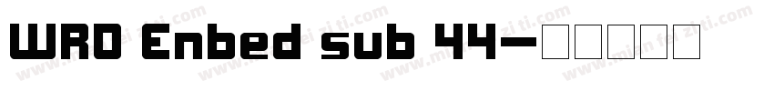 WRD Enbed sub 44字体转换